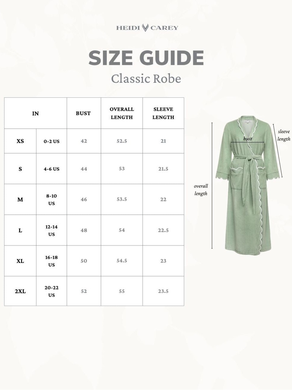 Heidi Carey DAY IN THE COUNTRY CLASSIC ROBE Size Small - Picture 4 of 13